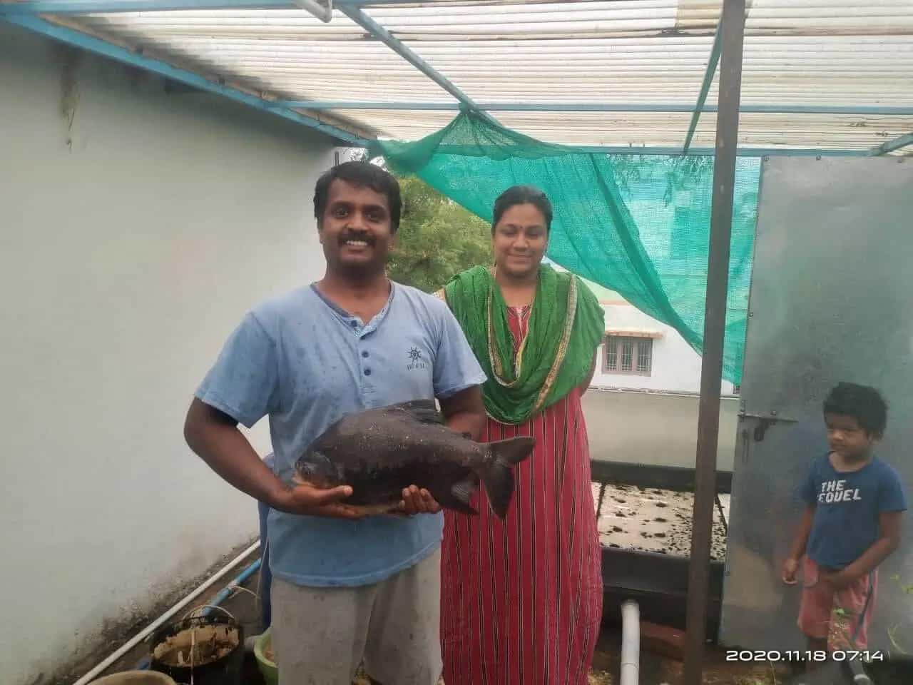 Aquaponics Neelithal Happy customer 1 after training
